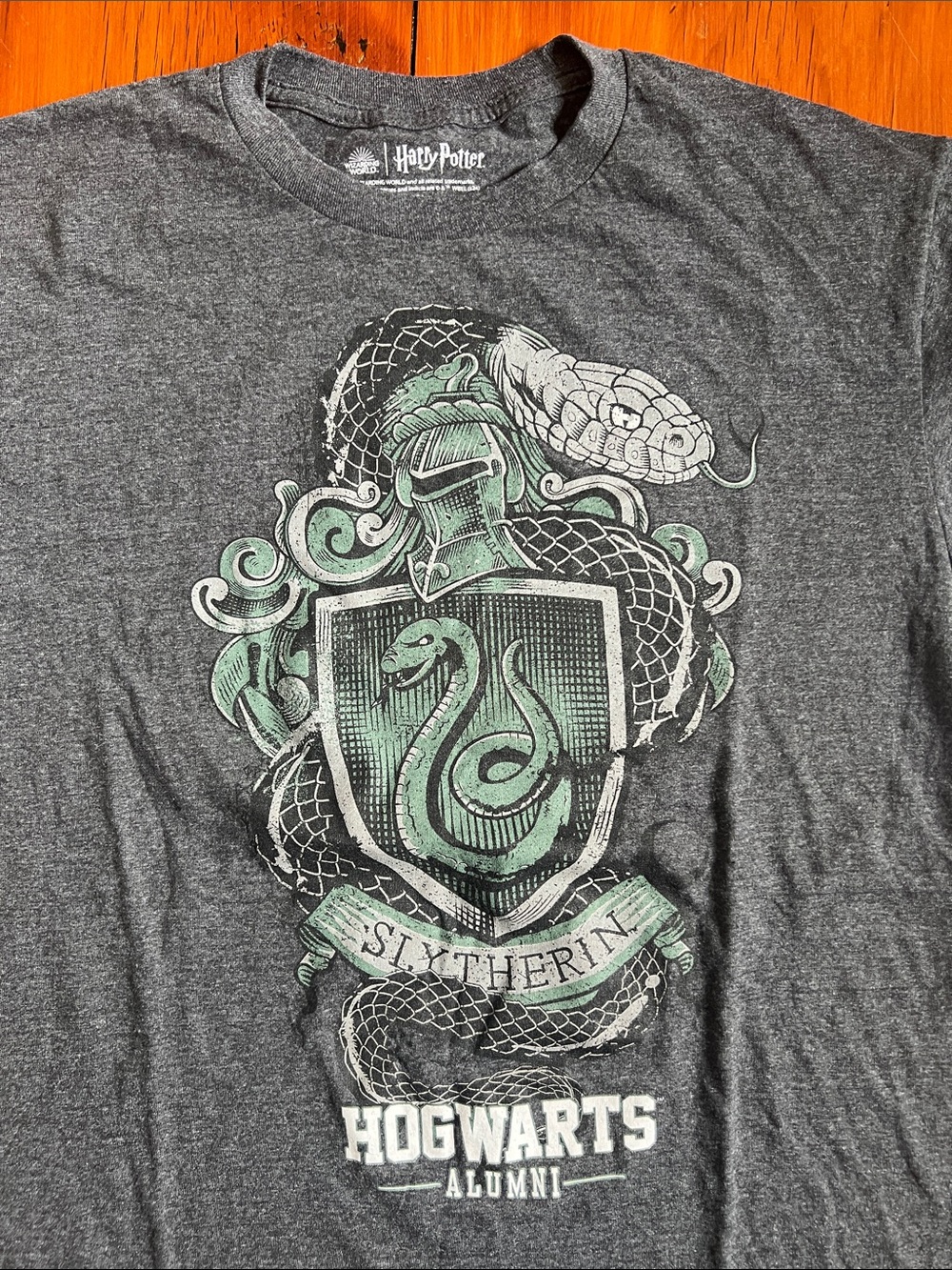 Wizard in world, Harry Potter brand T-Shirt with Slytherin design
